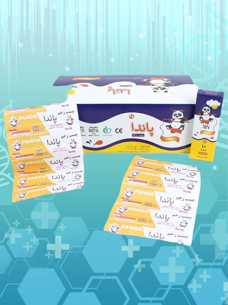 چسب زخم پاندا بسته‌ی ۱۰ عددی